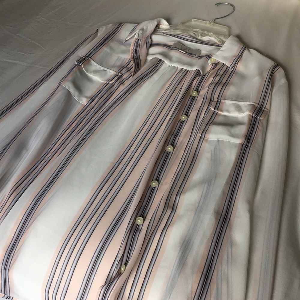 Loft Pastel Button Down - image 3